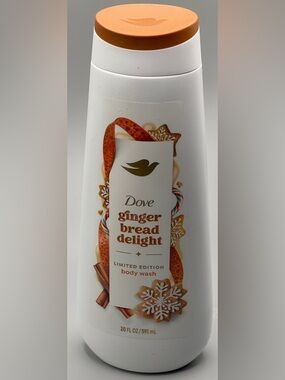 Dove Beauty Limited Edition Holiday Treat Gingerbread Delight Body‎ Wash 20 oz
